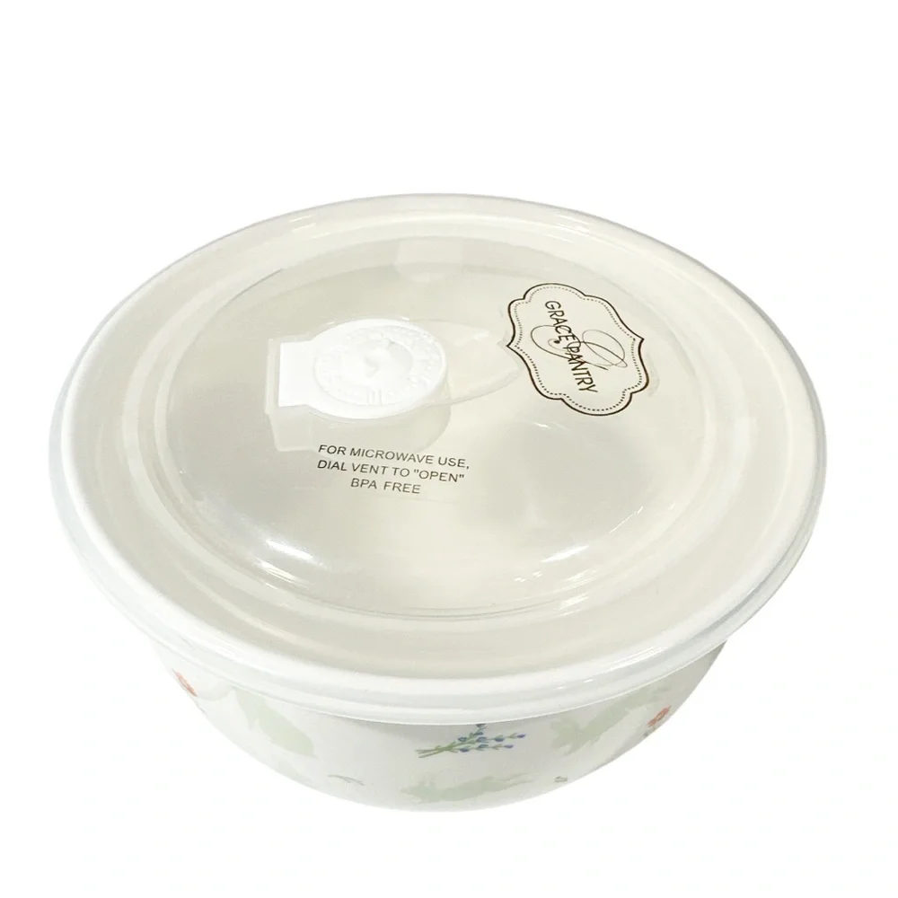 NEW Grace Pantry BUNNY Design Set/2 Vented Food Storage Containers